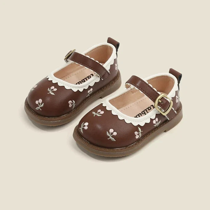Sapato Infantil Feminino Florzinhas
