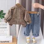Conjunto Infanil Masculino 3 Peças Bolsinho e  Jeans