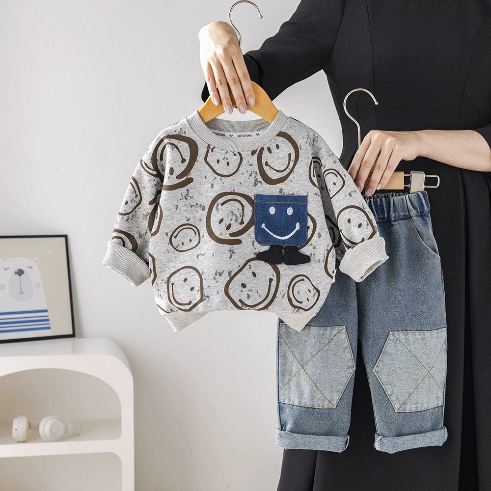 Conjunto Infantil Smiley e Jeans