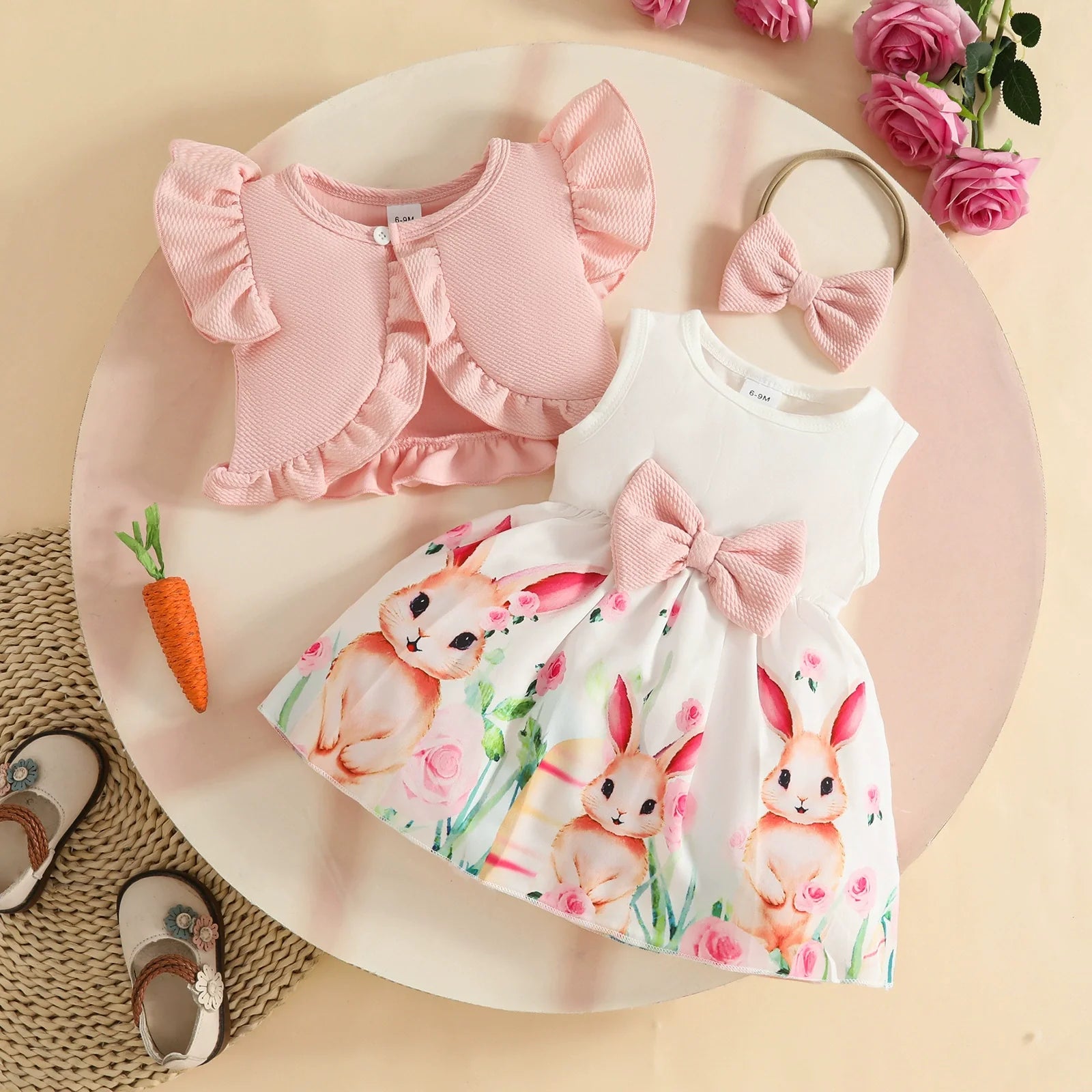 Conjunto Infantil Coelhinhos Lacinhos