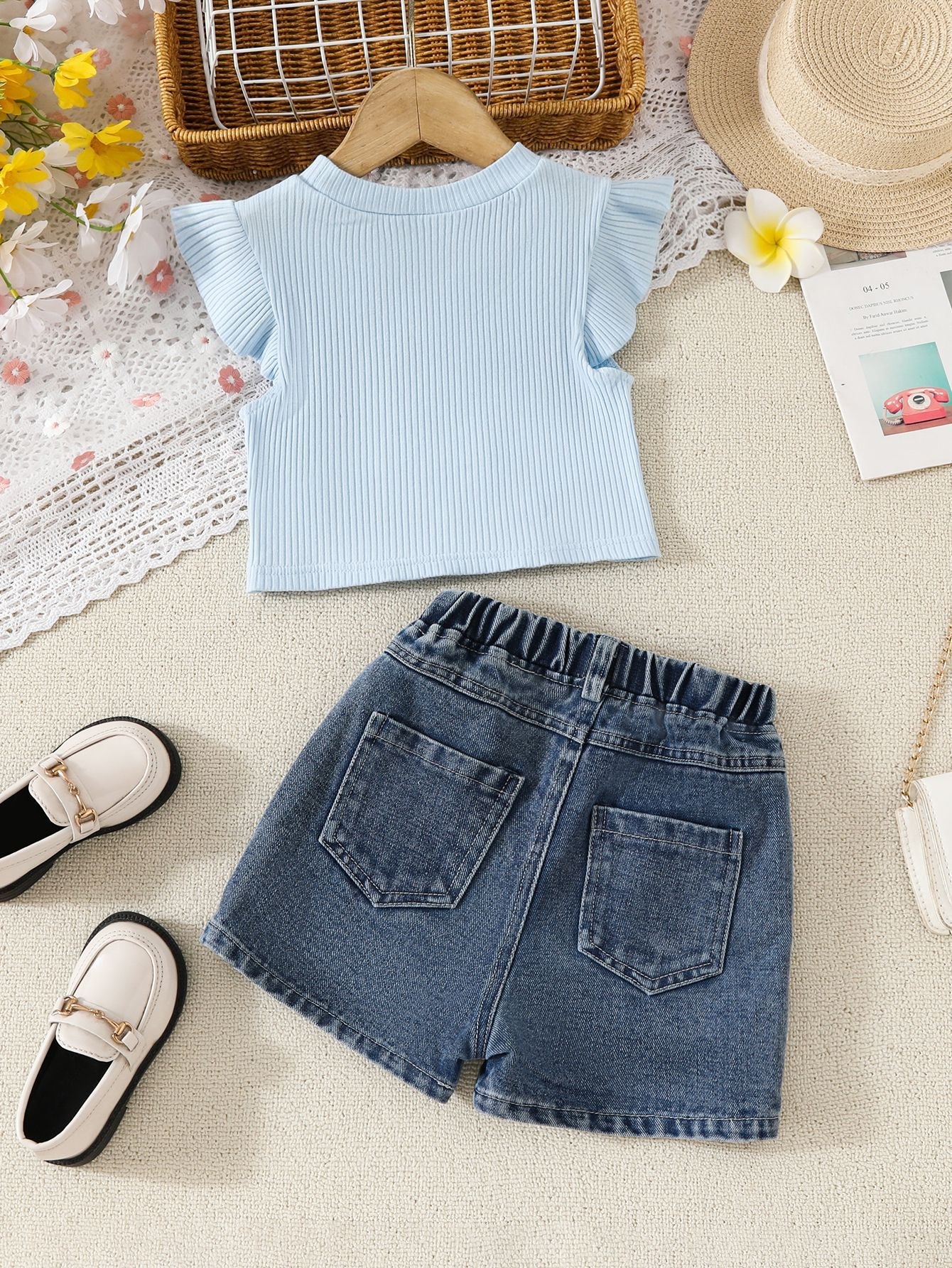 Conjunto Infantil Feminino Florzinhas