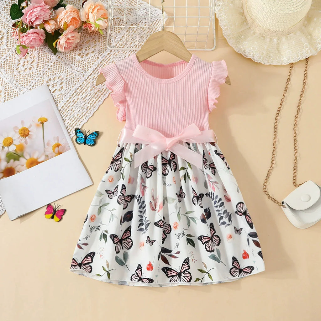 Vestido Infantil Laço Borboletas