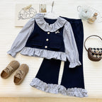 Conjunto Infantil Feminino Babadinhos Botões de Pérolas