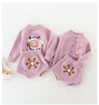 Conjunto Infantil Feminino Bordado Flores