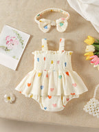 Body Infantil Feminino Corações