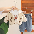 Conjunto Infantil 3 Peças Coelhinho de Óculos
