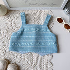 Conjunto Infantil 3 Peças Camisa e Tweed