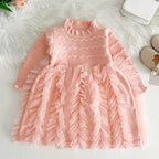 Vestido Infantil Tricô Babadinhos