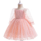 Vestido de Festa Infantil Tule Coraçõeszinhos