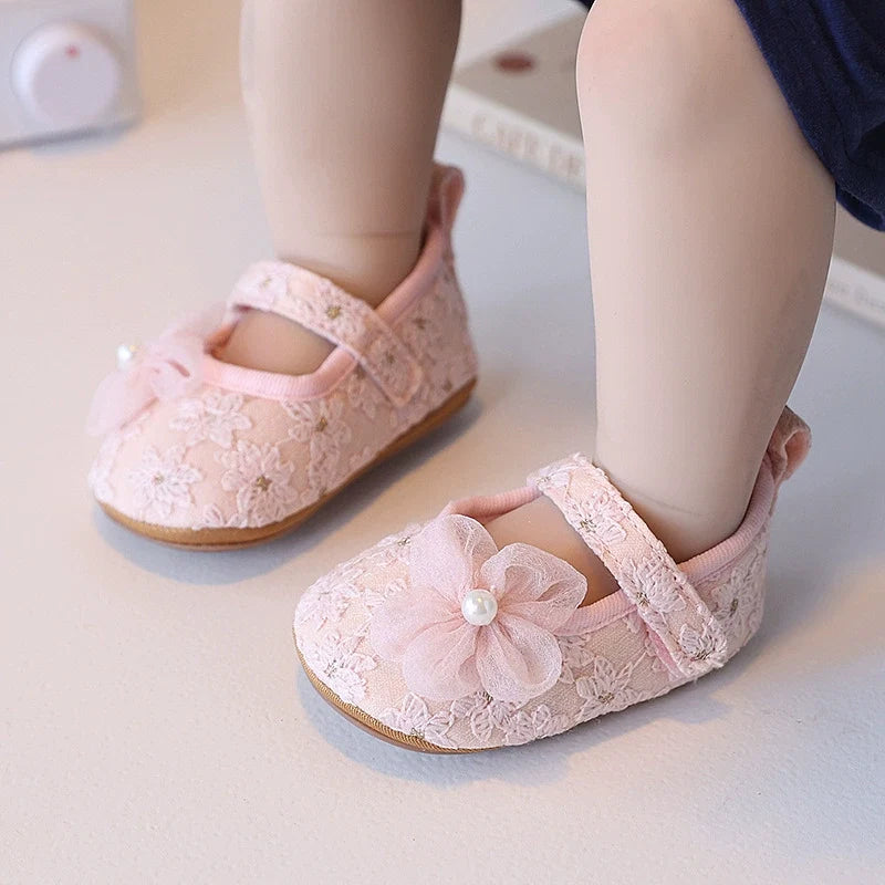 Sapato Infantil Feminino Renda Florzinha