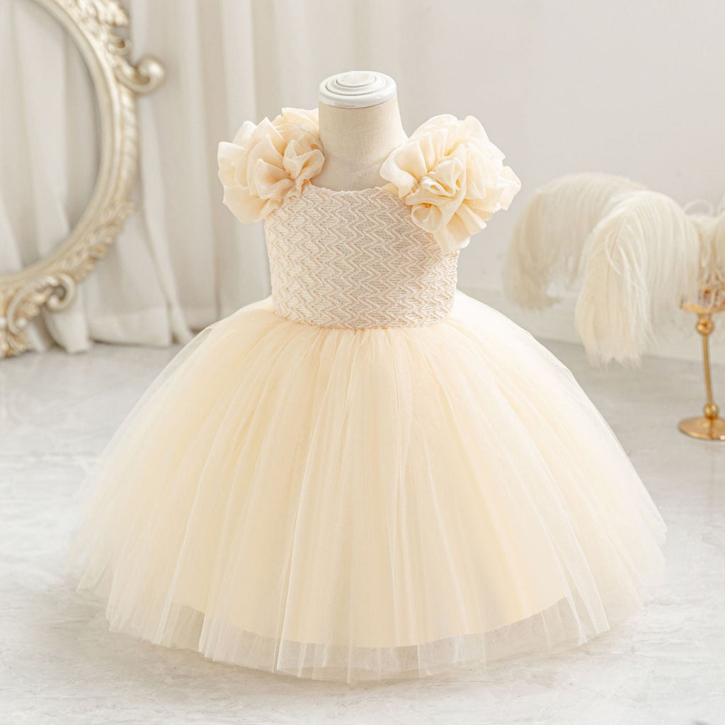 Vestido De Festa Infantil Bufante com Tule