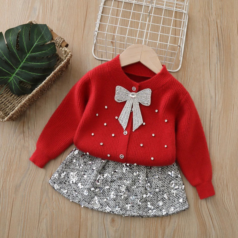 Conjunto Infantil Brilhante Lacinho