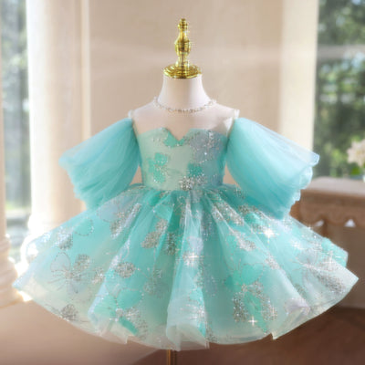 Vestido de Festa Infantil Bufante Brilhante