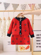 Conjunto Infantil Tricô Florzinhas
