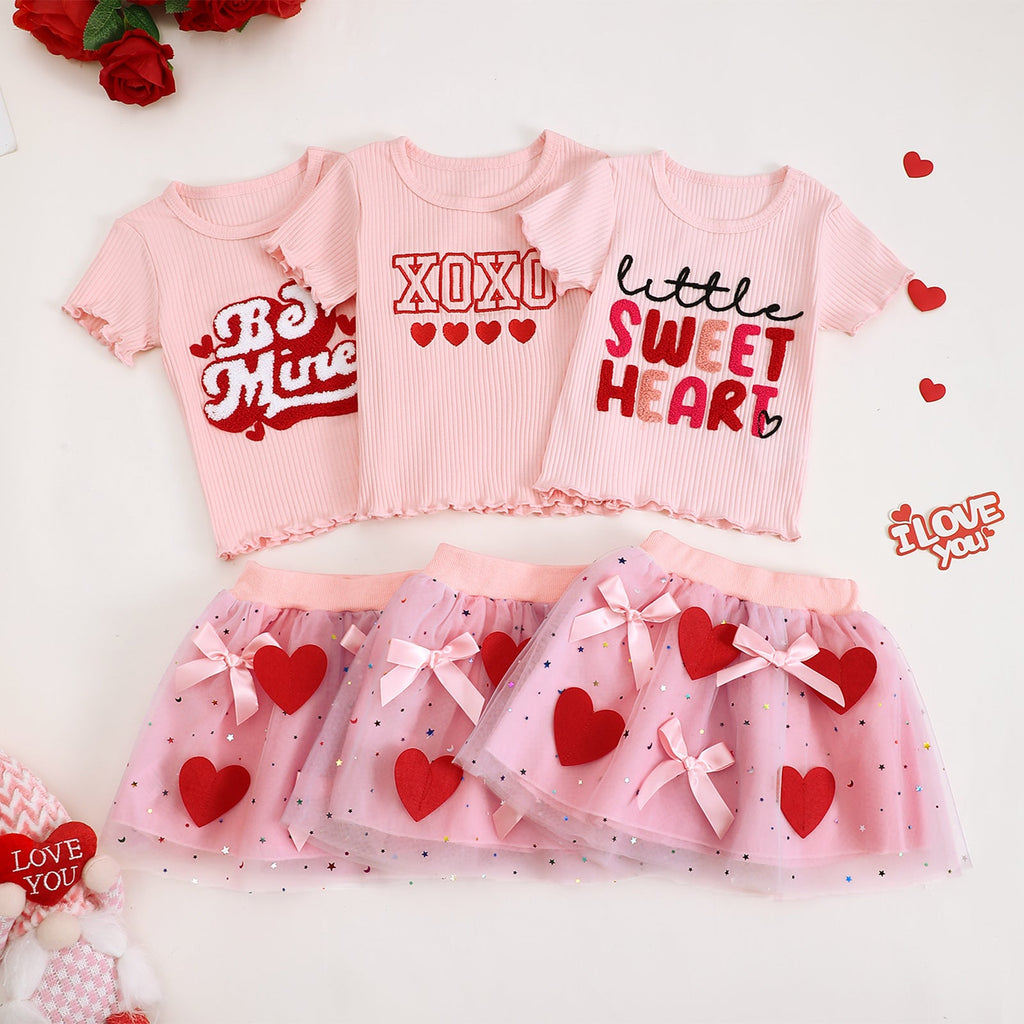 Conjunto Infantil Feminino Love Tule