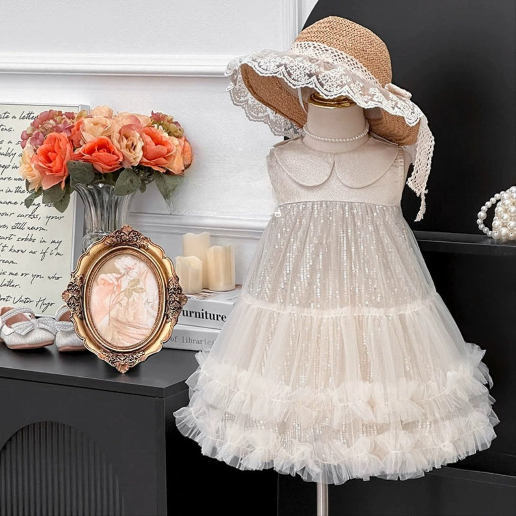 Vestido Infantil de Tule Lacinho