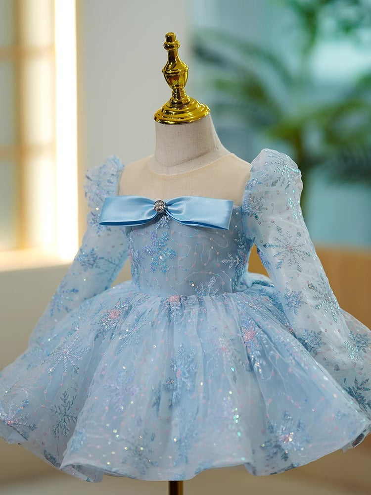 Vestido Infantil Azul Princesa