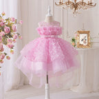 Vestido Infantil de Festa Tule Borboletas