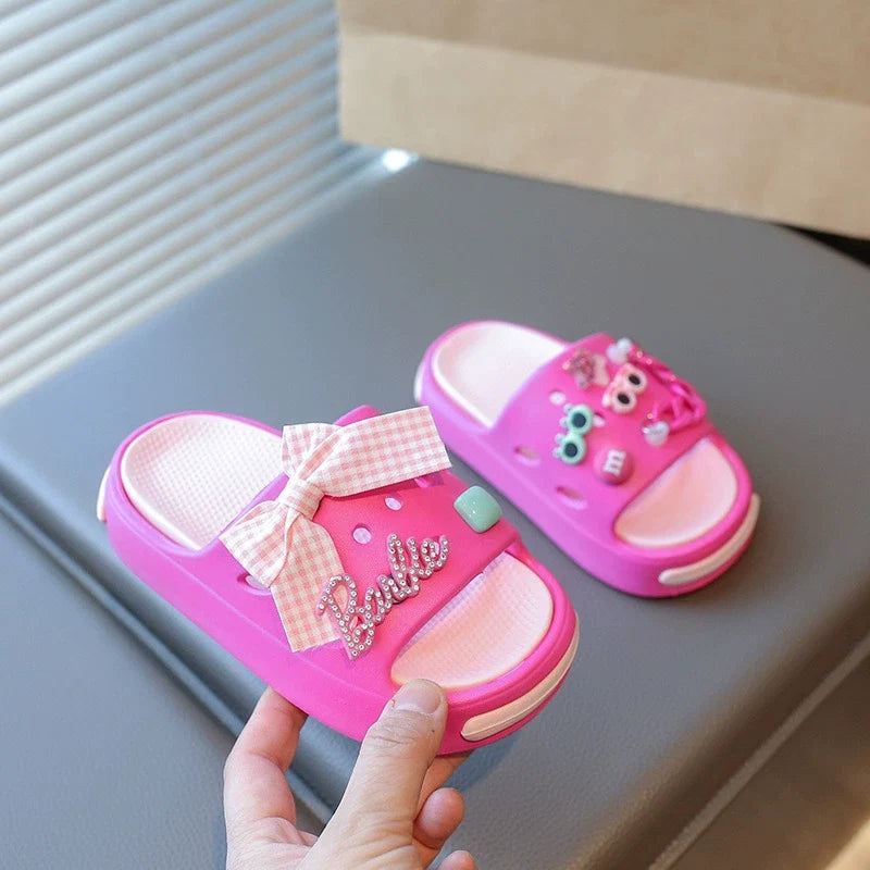 Crocks Infantil Barbie Lacinho