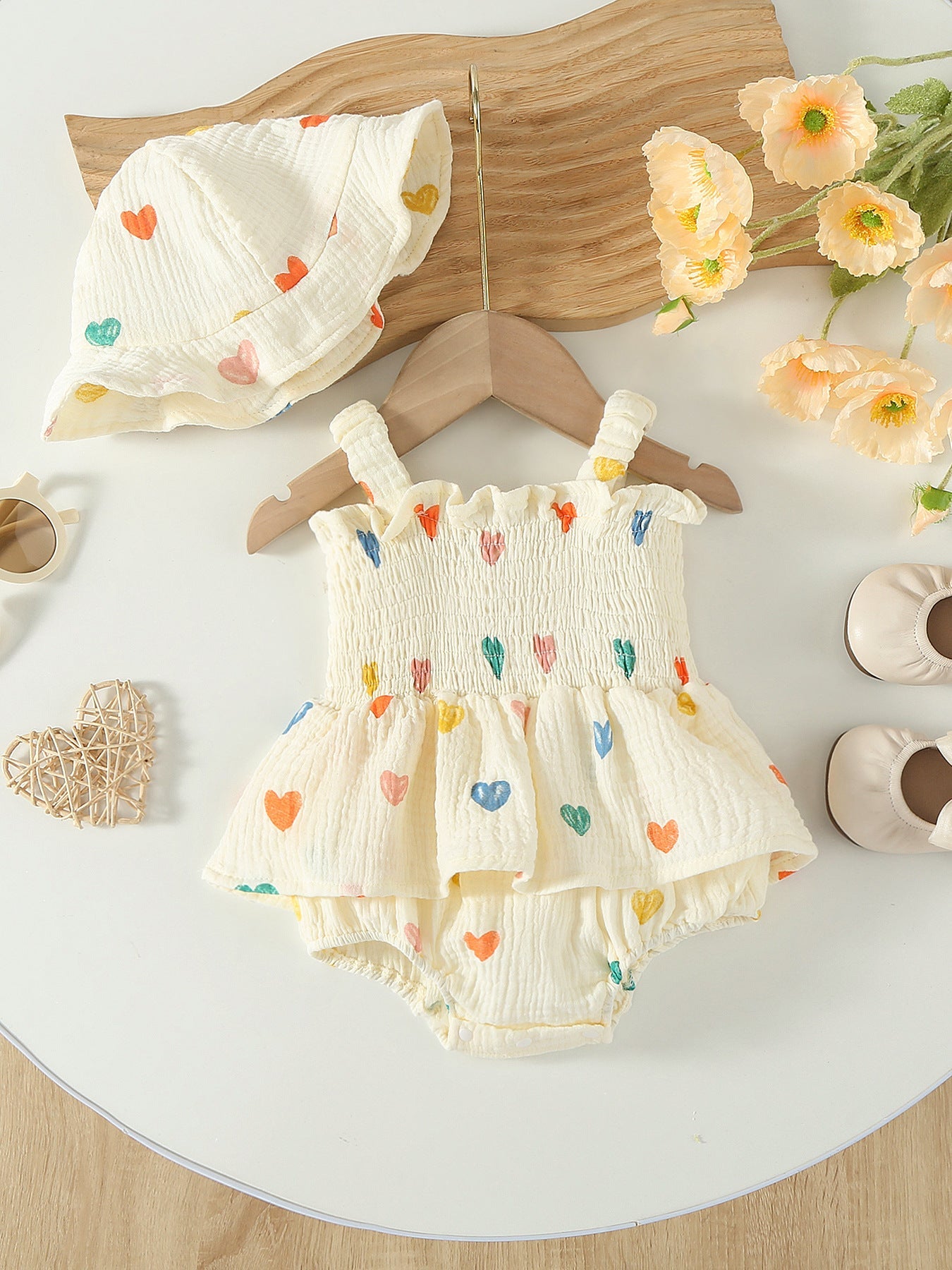 Body Infantil Feminino Corações