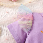 Vestido Infantil Princesinha Tule Colorido