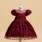 Vestido de Festa Folhas Brilhantes