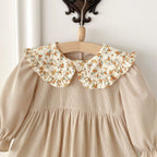 Vestido Infantil Gola Florzinhas