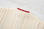 Cardigan Infantil Tricô Florzinhas