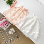 Vestido Infantil de Tule Florzinhas