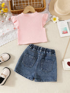 Conjunto Infantil Feminino Florzinhas