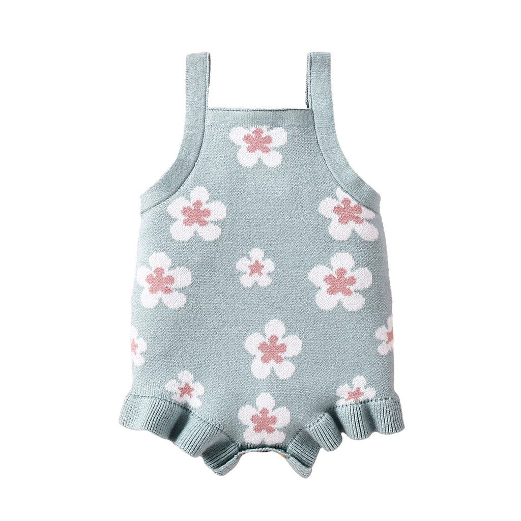Body Infantil de Tricô Florzinhas