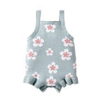Body Infantil de Tricô Florzinhas