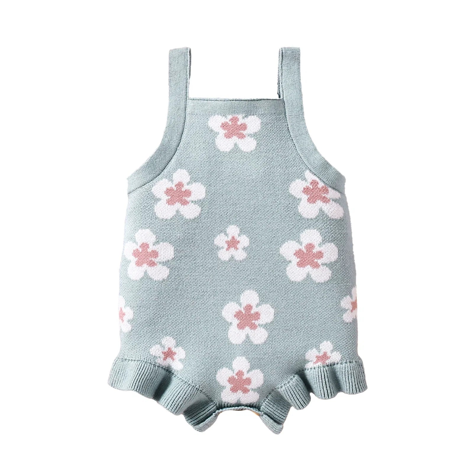 Body Infantil de Tricô Florzinhas