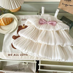 Vestido Infantil Camadas Lacinho