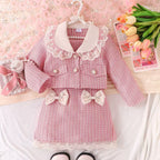 Conjunto Infantil Feminino Pérolas Lacinho