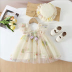 Vestido Infantil Floral Tulipa