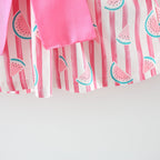 Vestido Infantil Melancia Lacinho