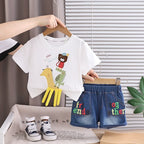Conjunto Infantil Masculino Bichinhos e Jeans