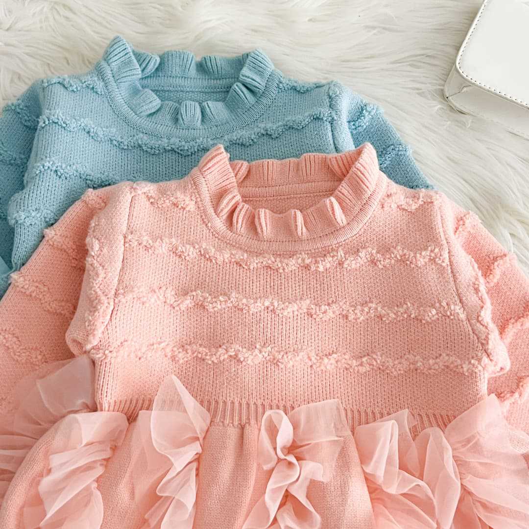 Vestido Infantil Tricô Babadinhos