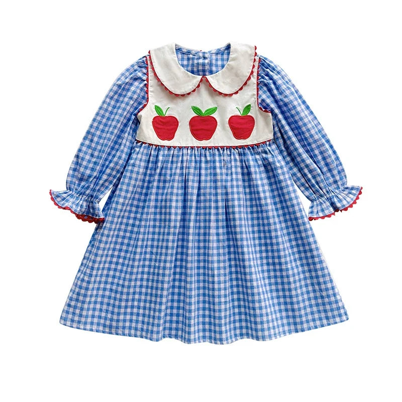 Vestido Infantil Xadrez Maça