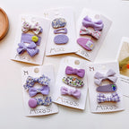 Kit Infantil de Presilhas Roxo