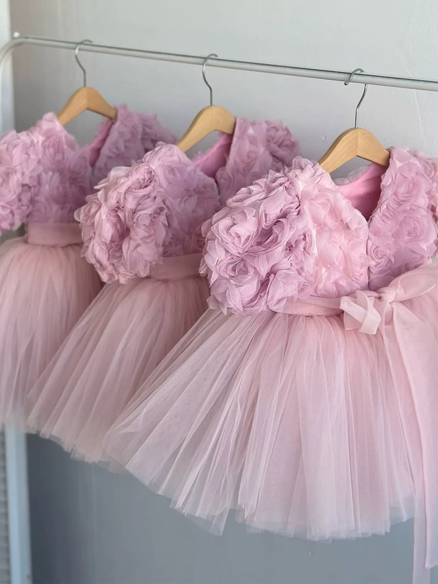 Vestido de Festa Flores e Tule