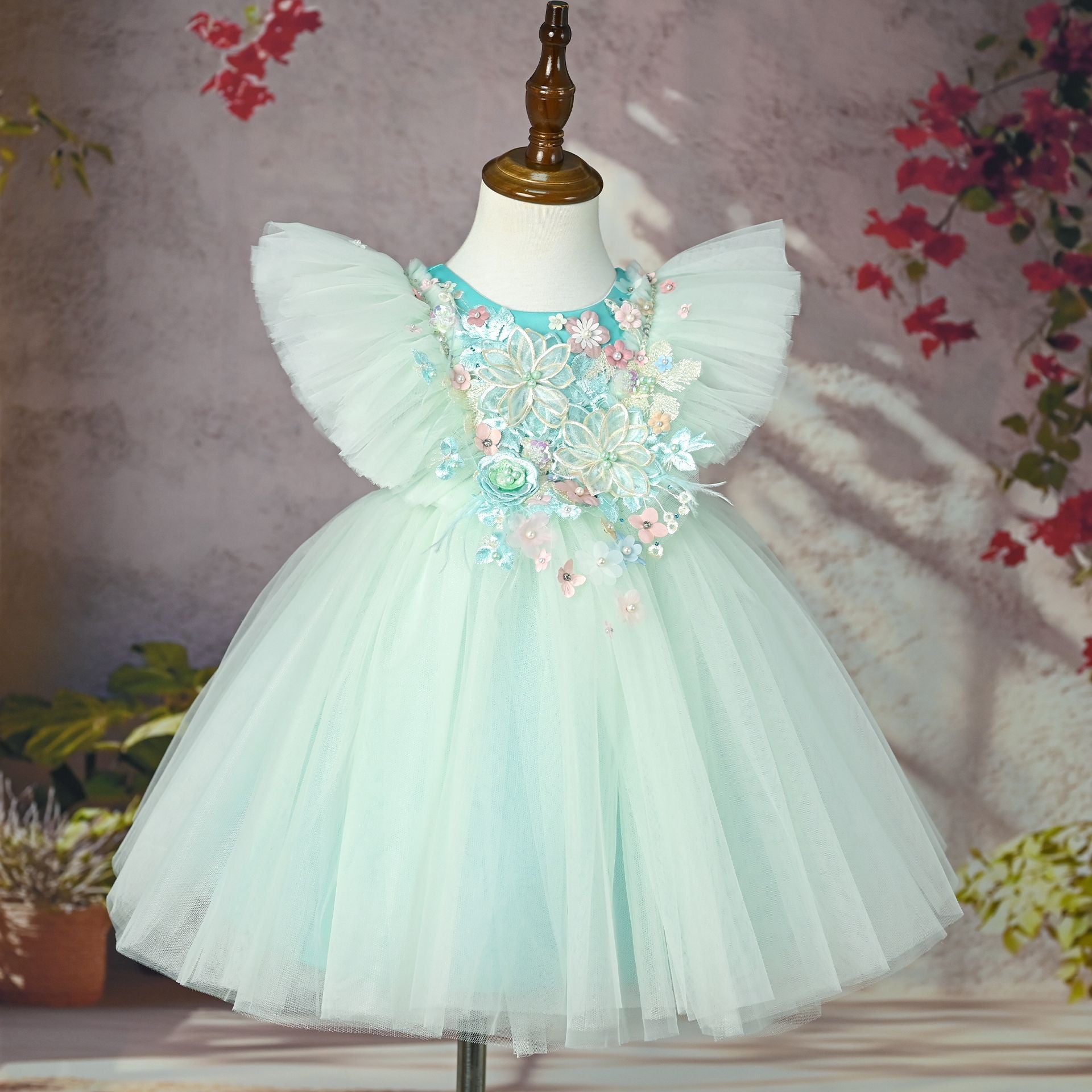 Vestido de Festa Infantil Encantado Flores