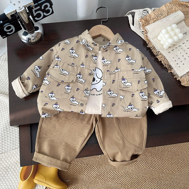 Conjunto Infantil 3 Peças Cachorrinho