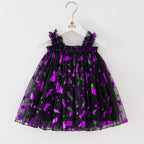 Vestido Infantil de Tule Hallowen