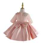 Vestido de Festa Infantil Rosa com Strass