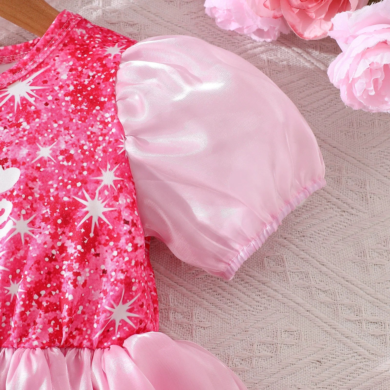 Vestido Infantil Pink Brilhante