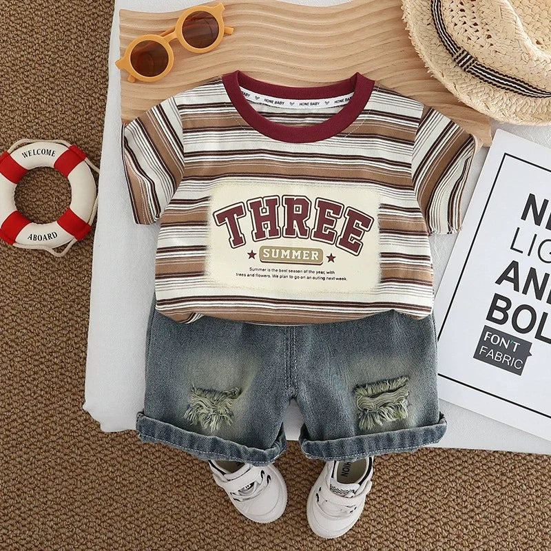 Conjunto Infantil Masculino Lístras THREE