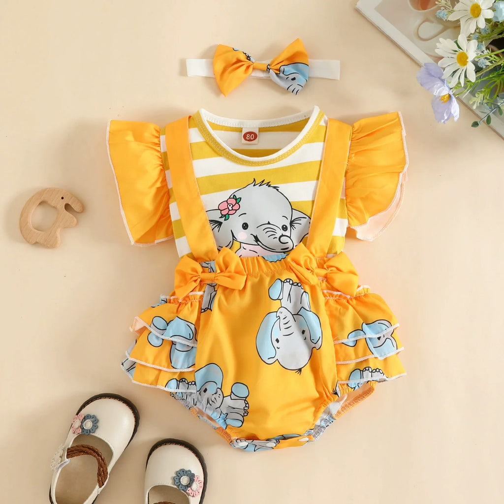 Body Infantil Elefantinhos