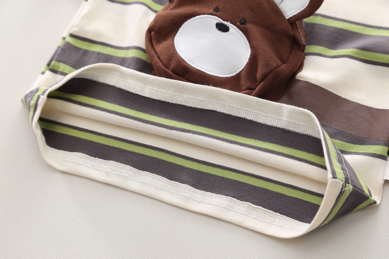 Conjunto Infantil Listras Ursinho